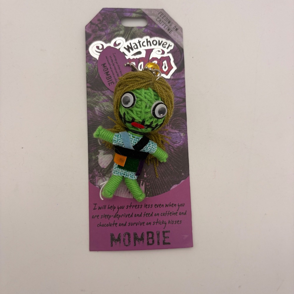 Watchover Voodoo Mombie String Doll Keychain Green Zombie Mom Novelty‎ Gift 204